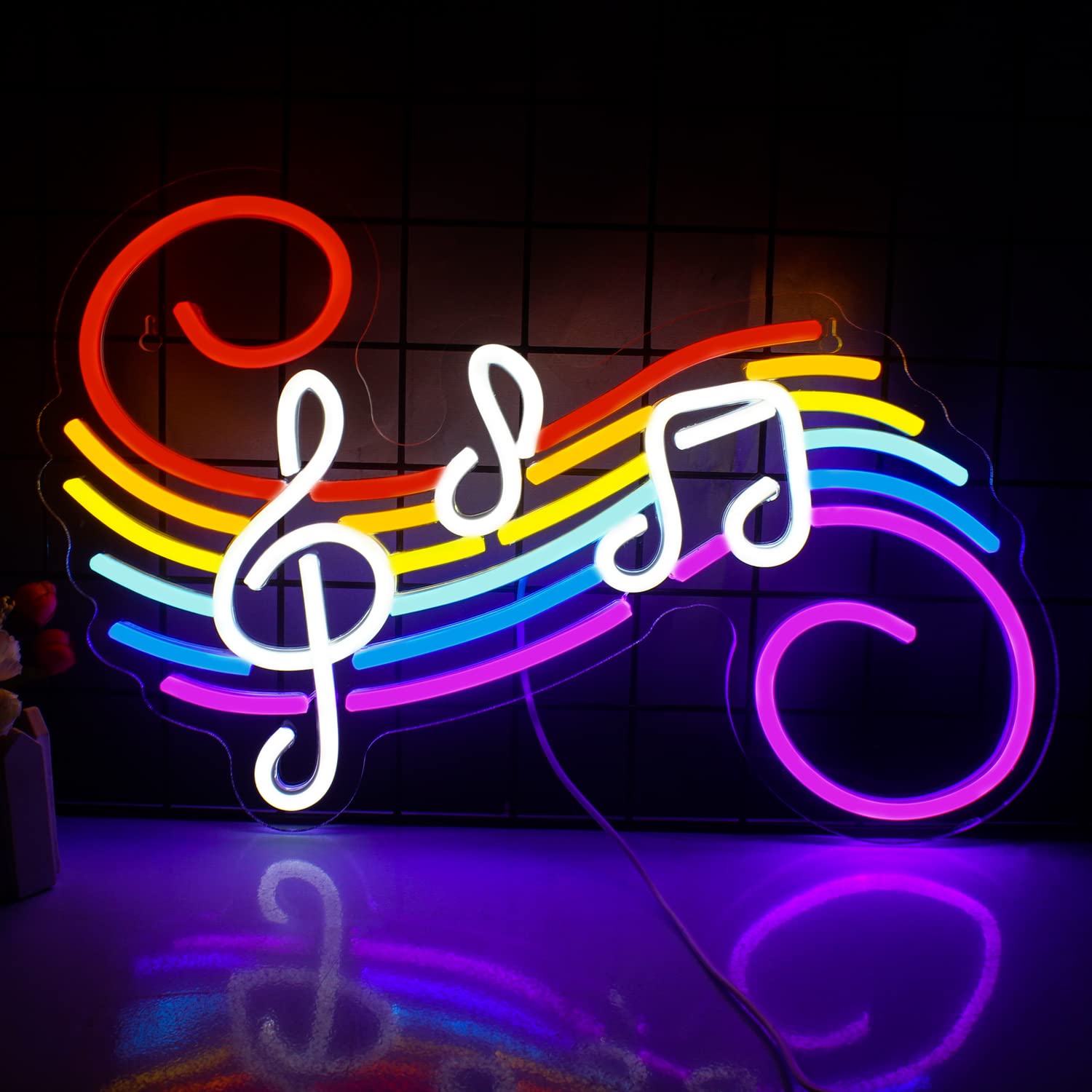 Neon Sign Party - 음악 노트 네온사인 맞춤 제작 가능한