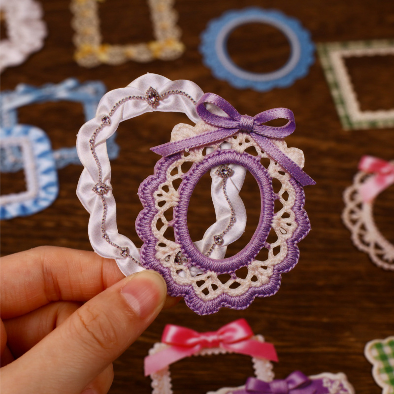 8 시트 빈티지 리본 테두리 리본 하드 카드 스티커 저 - Papercraft Supply Ribbon 리뷰 및 가격
