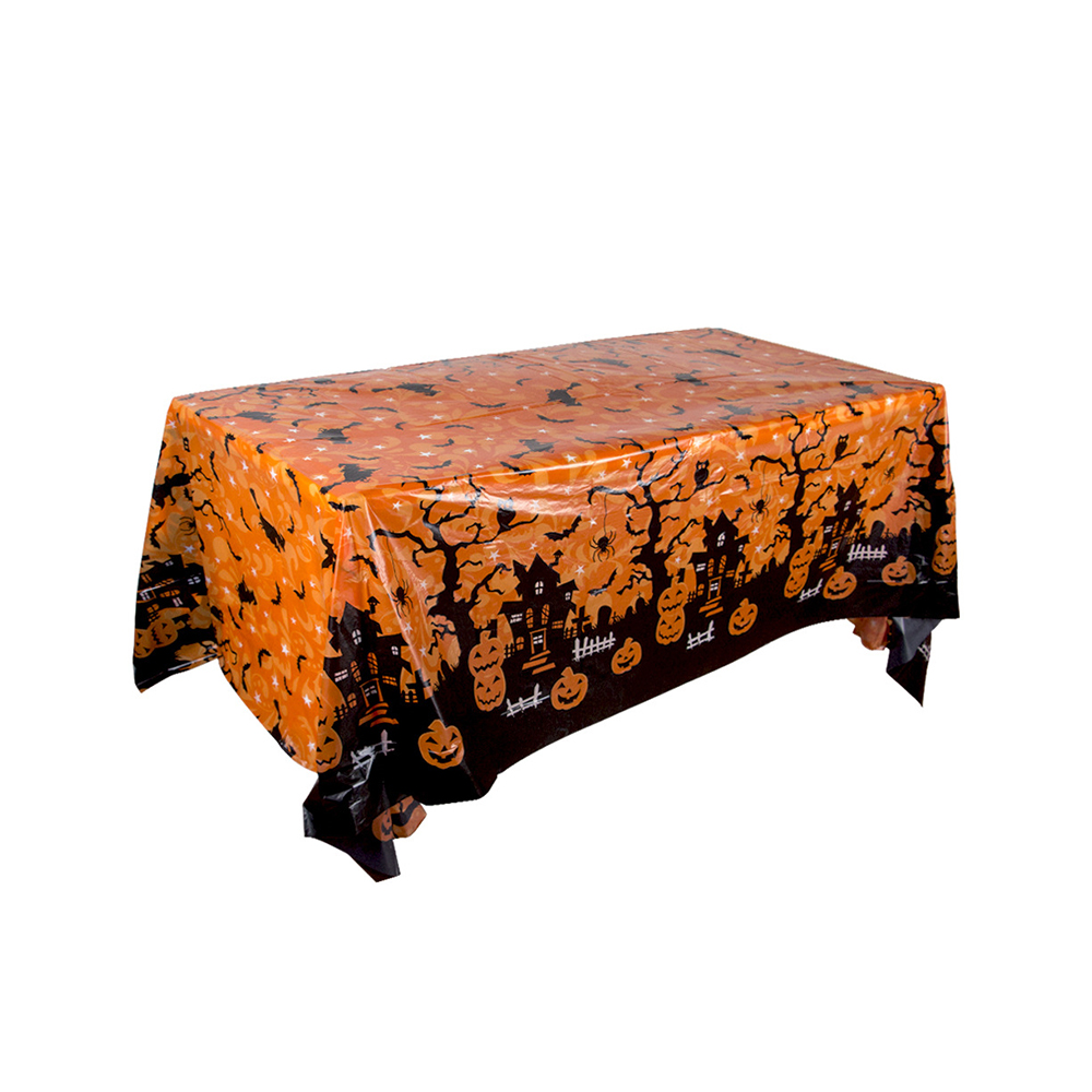 할로윈 장식 테이블보, 일회용 호박 거미줄 박쥐 플라스 - Table Cloth Disposable 리뷰 및 가격