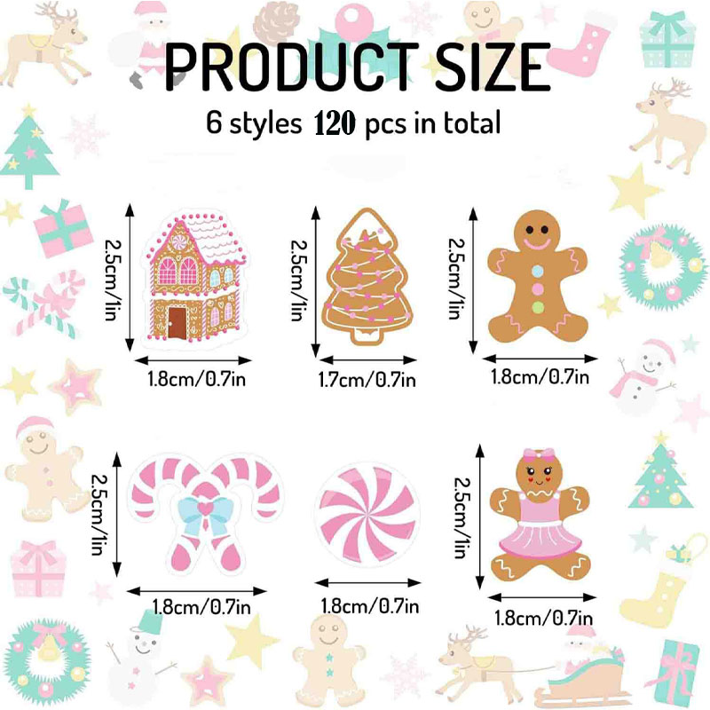 330개 핑크 진저브레드 크리스마스 컨페티 캔디 케인  - Papercraft Supply Confetti 리뷰 및 가격