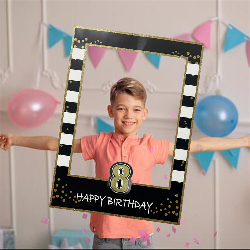 1-30 세 사진 부스 소품 프레임, 어린이 성인 생일 - Photo Booth Frame 리뷰 및 가격