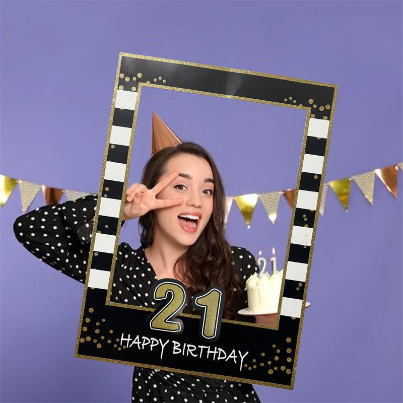 1-30 세 사진 부스 소품 프레임, 어린이 성인 생일 - Photo Booth Frame 리뷰 및 가격
