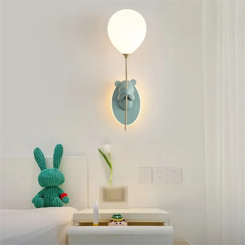 크리 에이 티브 베어 벽 조명 만화 풍선 라이트 어린이 - Led Balloon Light 리뷰 및 가격